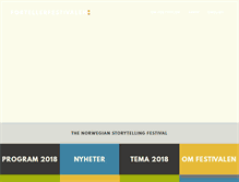 Tablet Screenshot of fortellerfestivalen.no